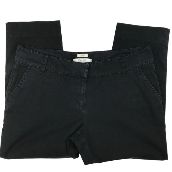 Old Navy Womens Black StretchMid Rise Flap Pocket Crop Pant Size 10 - Picture 4 of 6